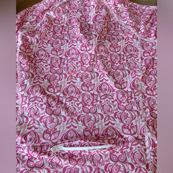 Ralph Lauren RLX Golf Pink Fish Quarter-Zip Jersey Pullover Size S NWT - Picture 5 of 10